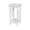 International Concepts Rectangle 24 in X-Sided Plant Stand Snow, 12 W, 12 L, 24 in H, Wood, White OT08-3071X - alternate 1